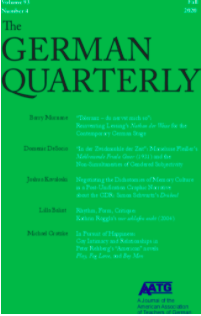 Dr. Baer Appointed Co-Editor Of The German Quarterly