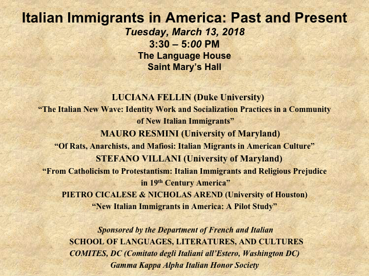 Italian Immigrants in America: Past and Present