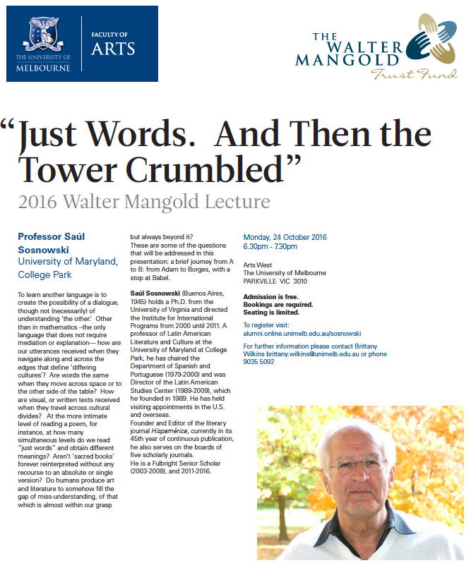 Walter Mangold Series By Dr. Saúl Sosnowski