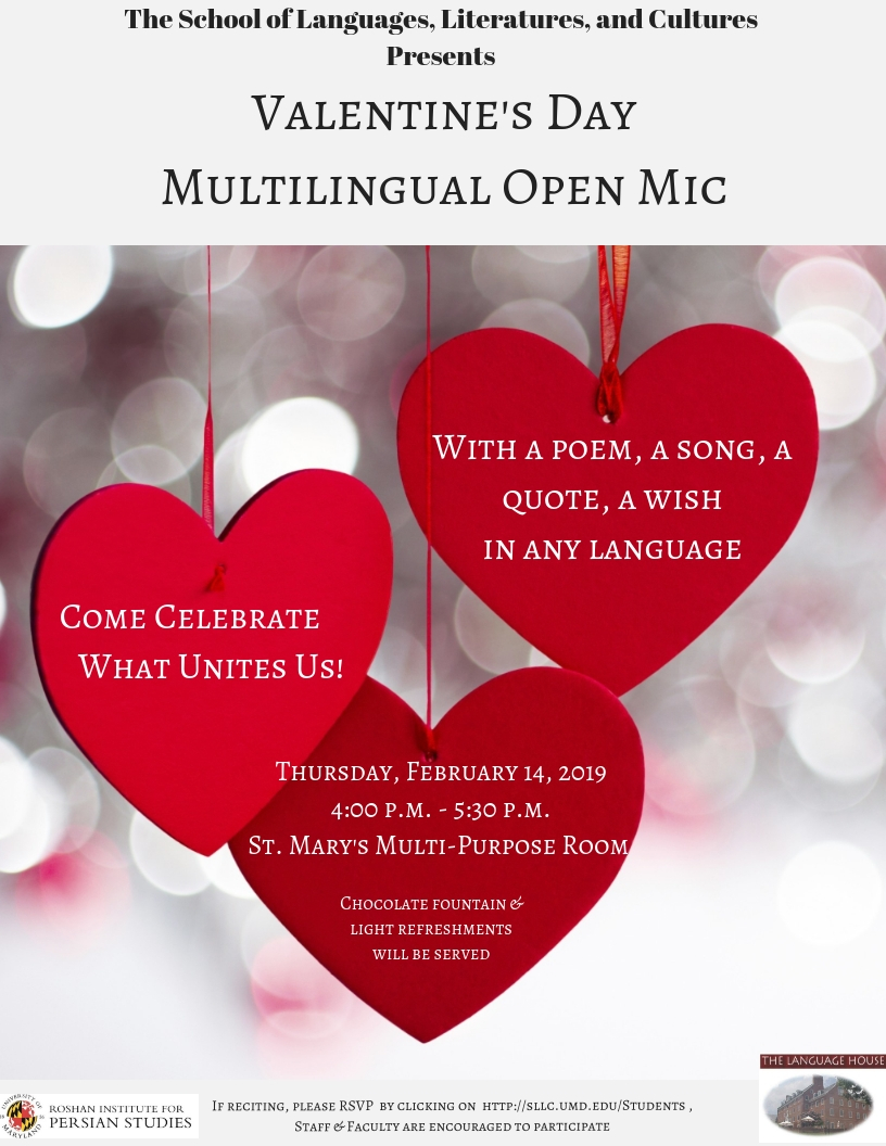 Valentine's Day Multilingual Open Mic
