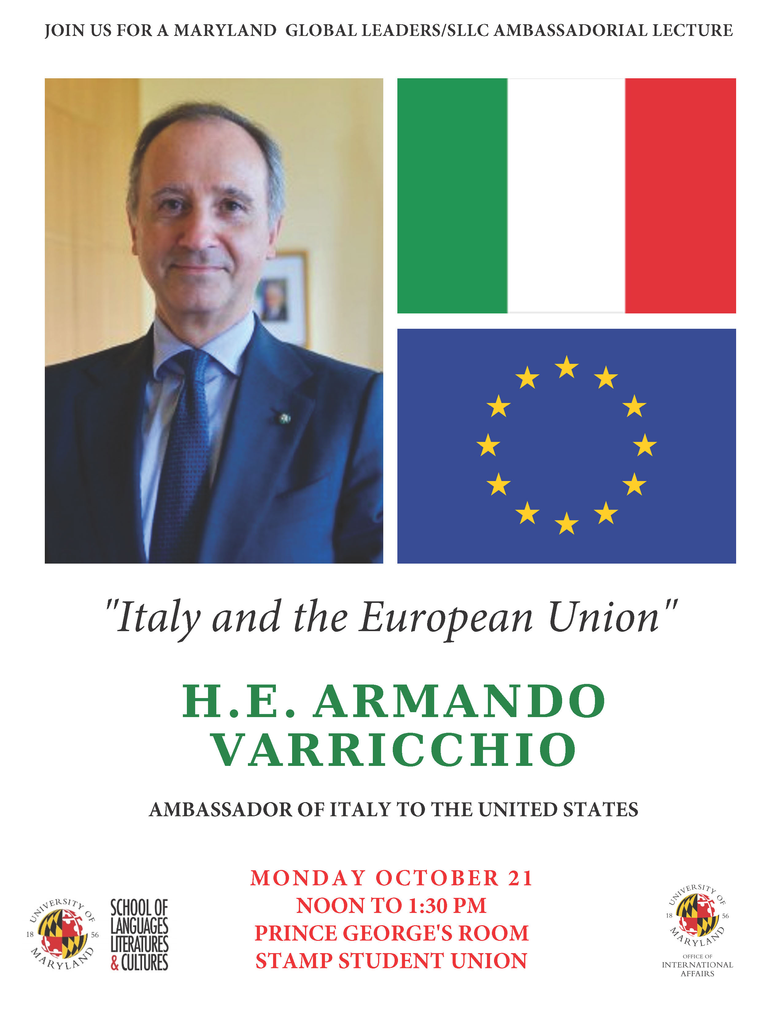 Ambassadorial Lecture: Italy and the European Union