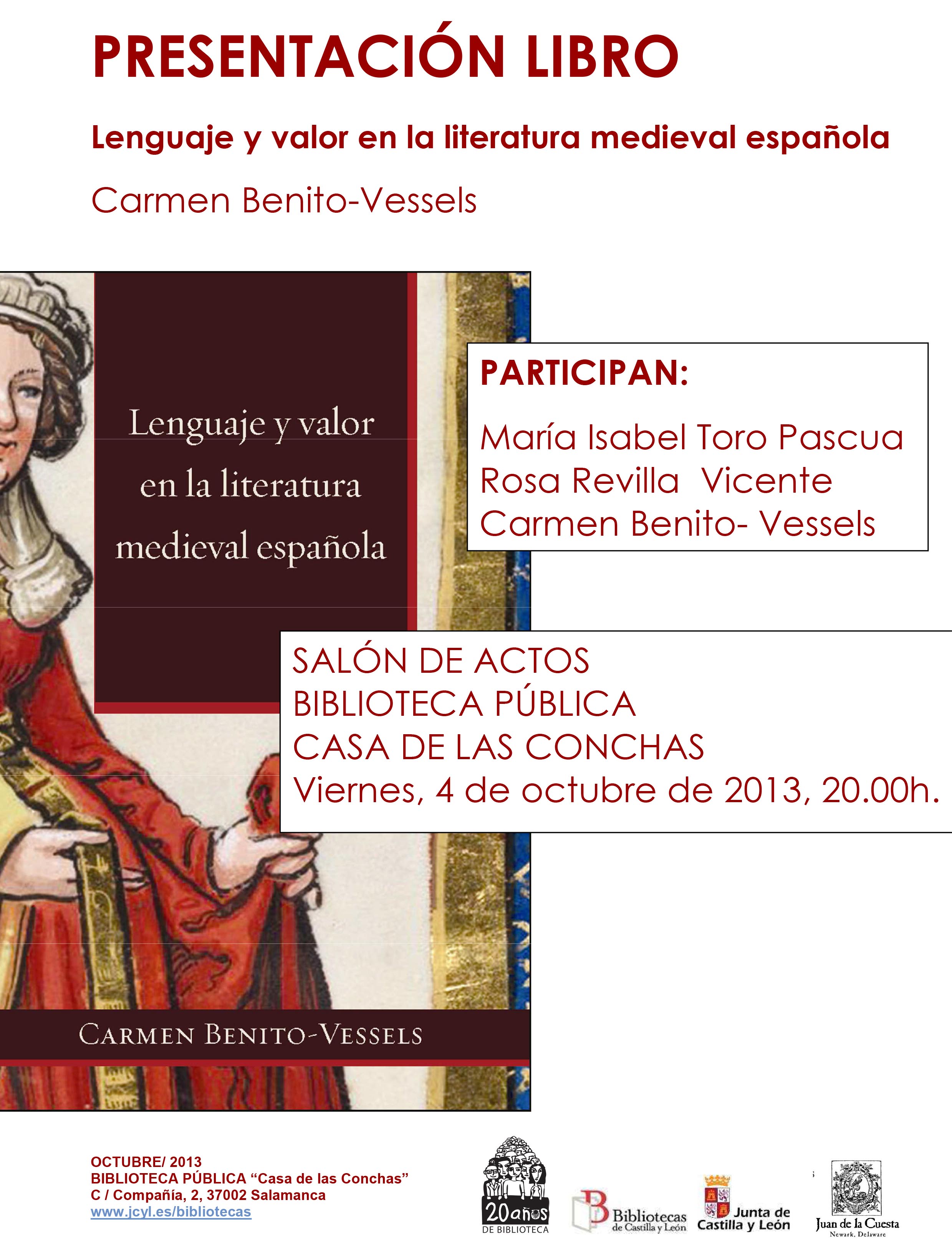 Carmen Benito-Vessels Book Presentation