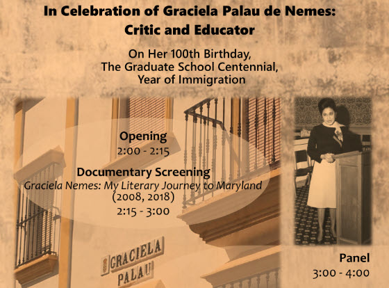 In Celebration of Graciela Palau de Nemes: Critic & Educator