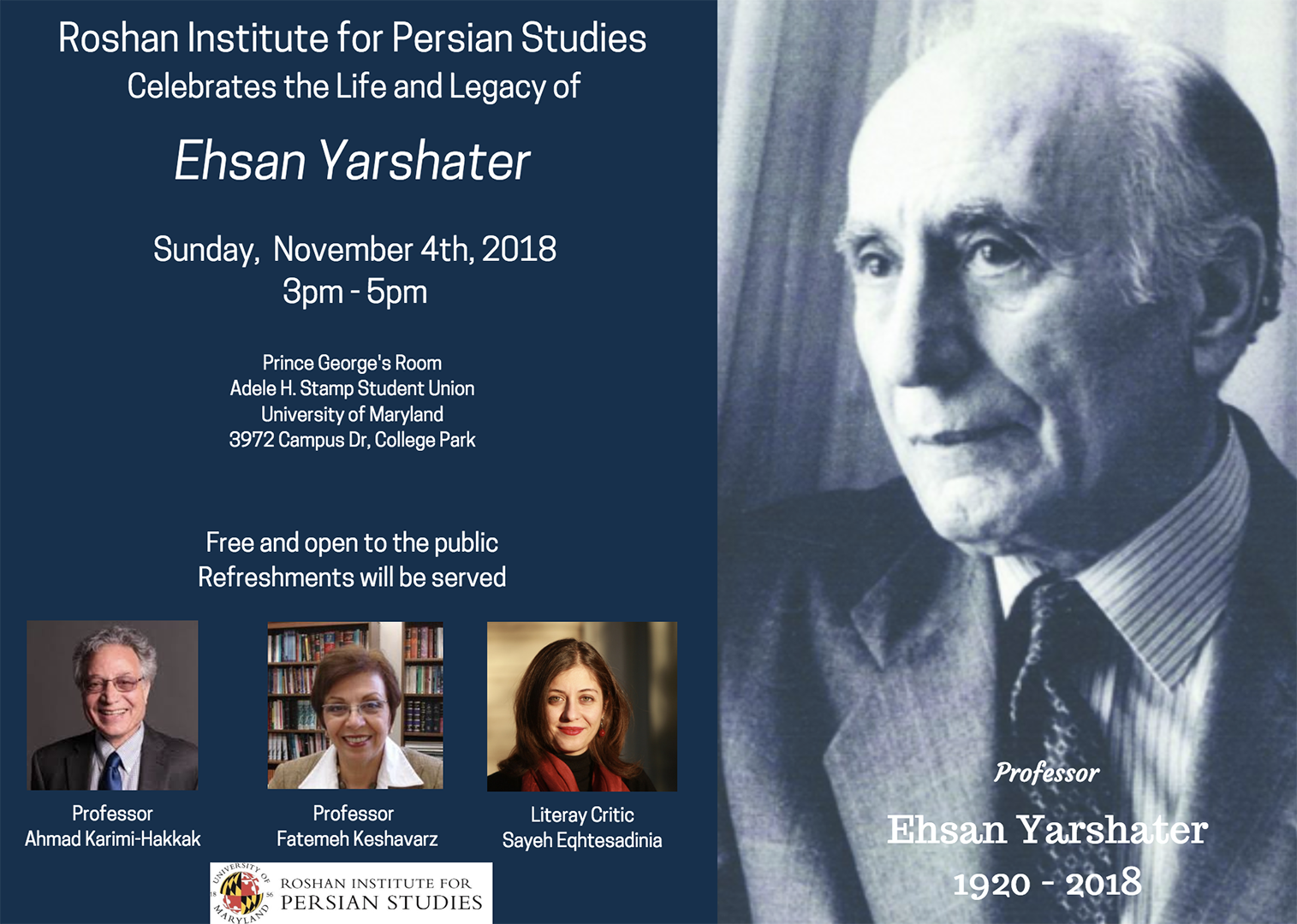 Celebrating the Life and Legacy of Ehsan Yarshater
