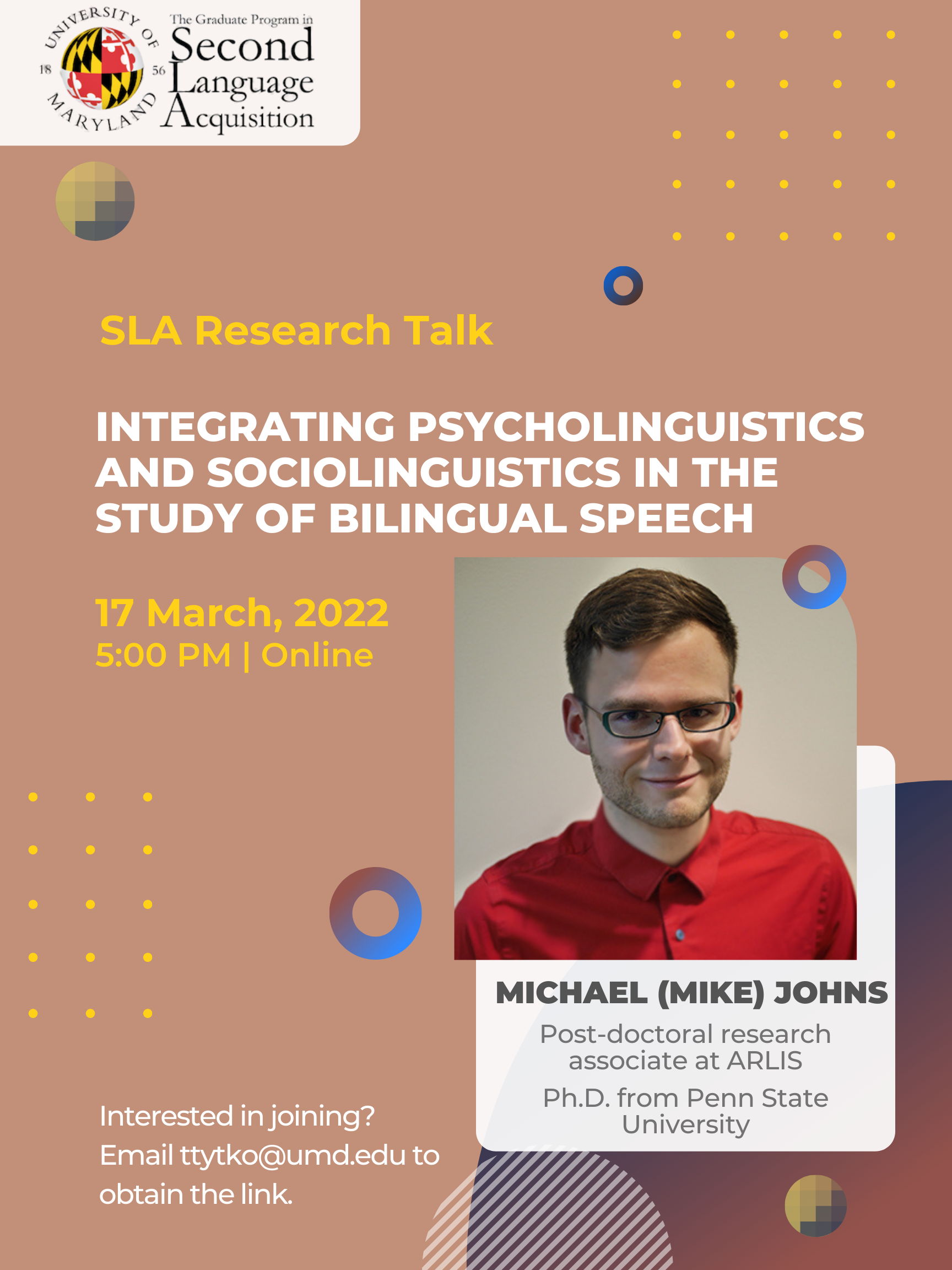 Flyer - Michael Johns
