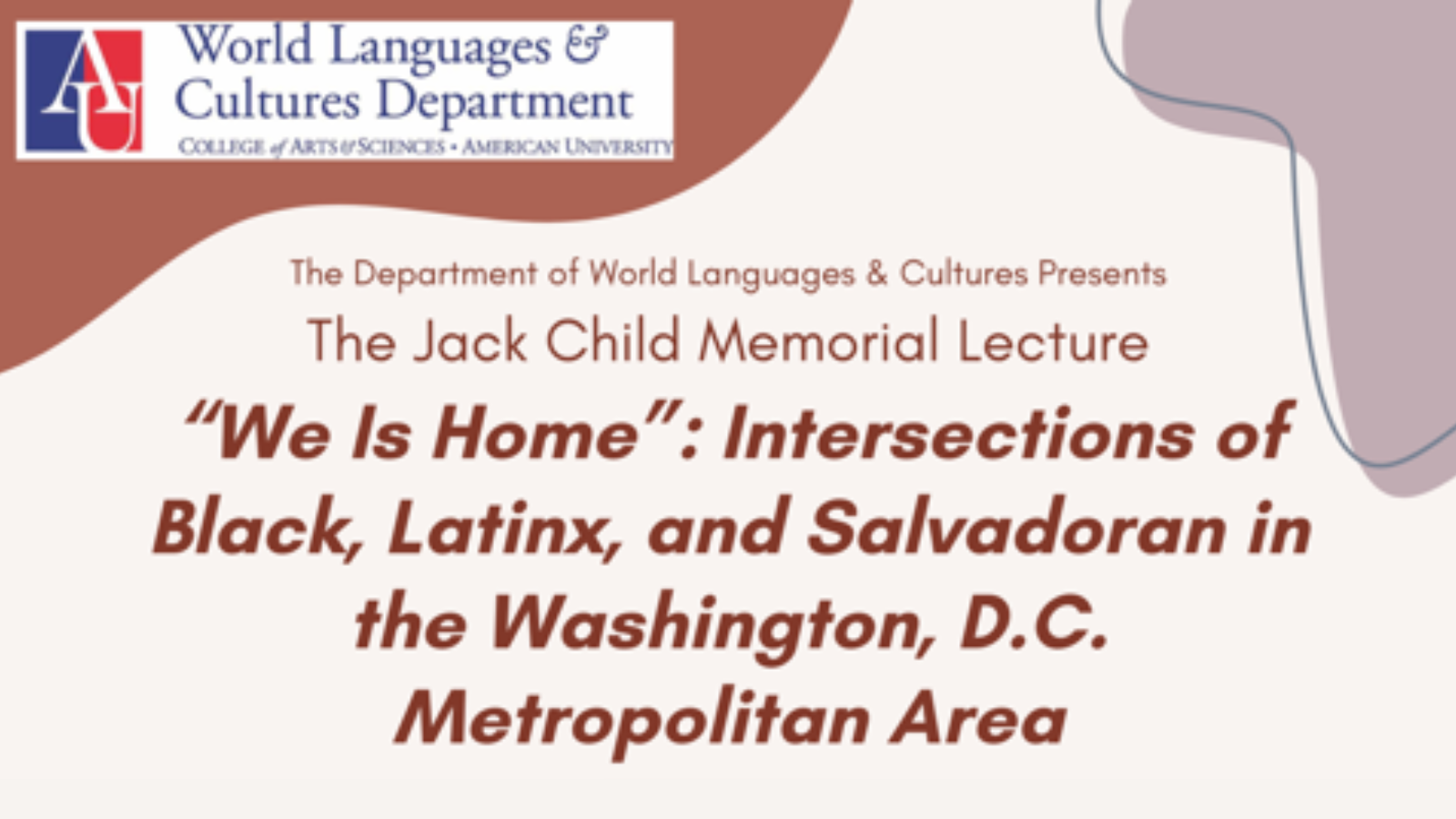 event title for We is home Dr. Ana Patricia Rodriguez
