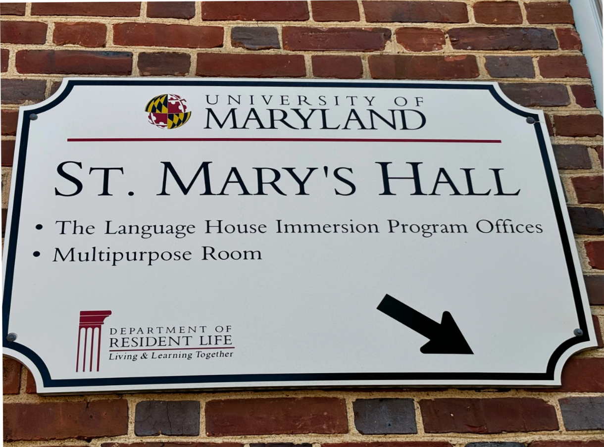 st marys hall sign