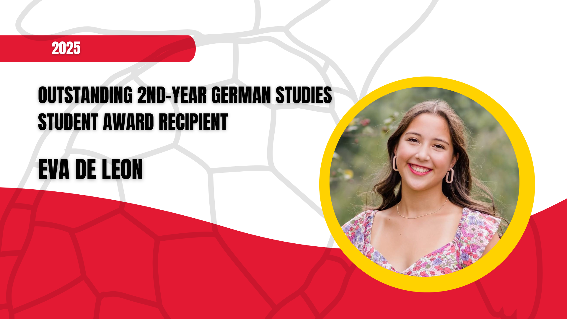 Outstanding 2nd-Year German Studies Student Award Recipient