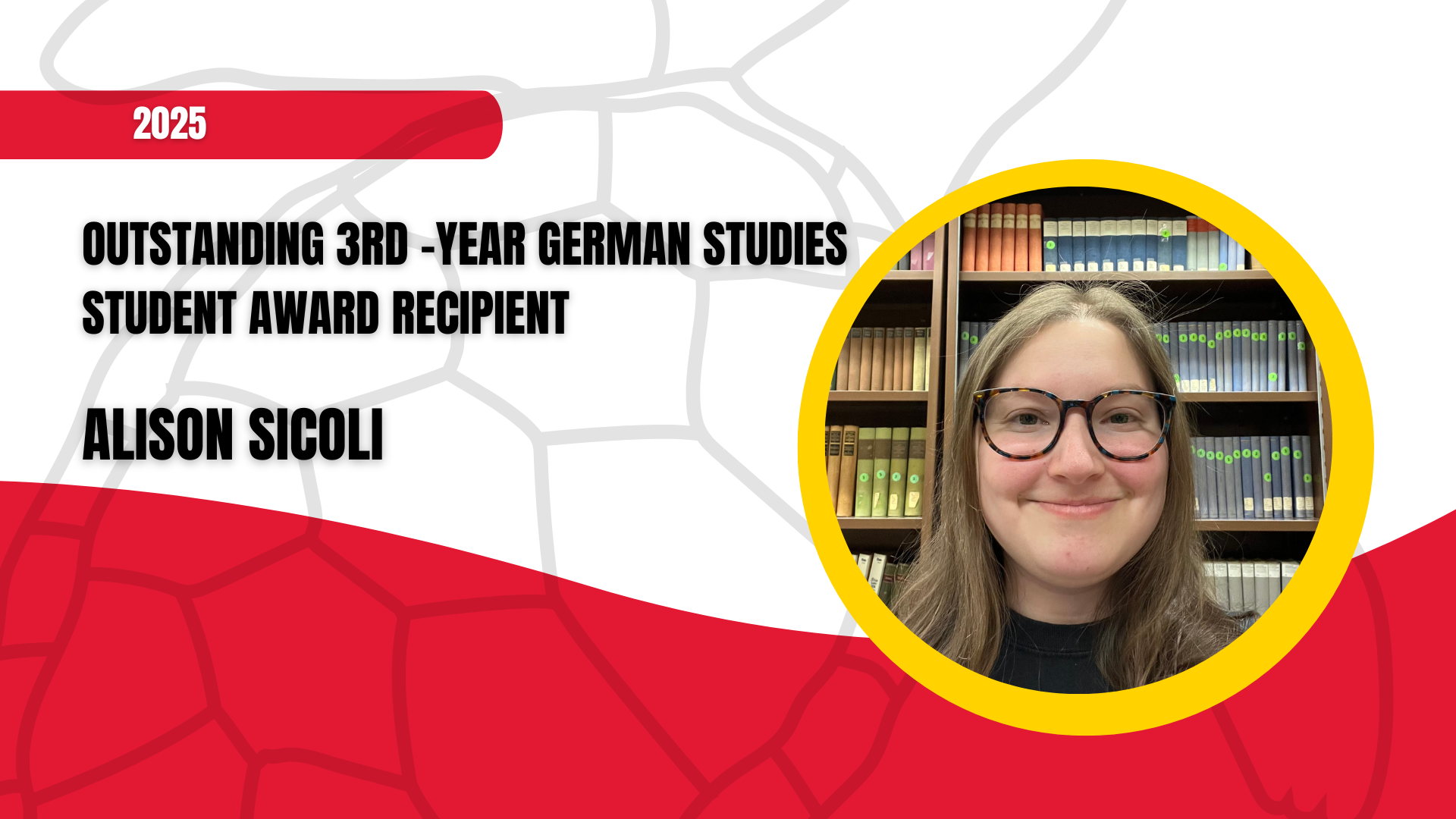 Outstanding 3rd-Year German Studies Student Award Recipient