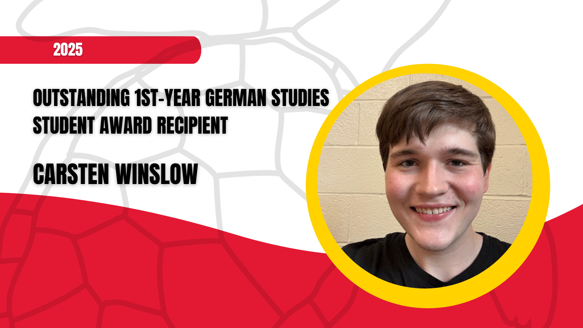Outstanding 1st-Year German Studies Student Award Recipient