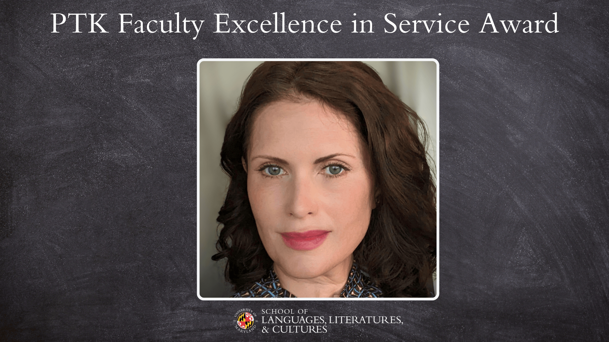 Regina Haag Receives PTK Faculty Excellence in Service Award