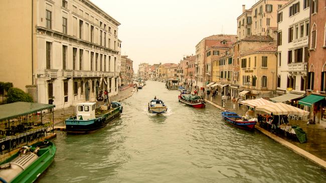 A Venetian canal