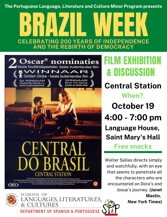 brazil week event with film screening of central station