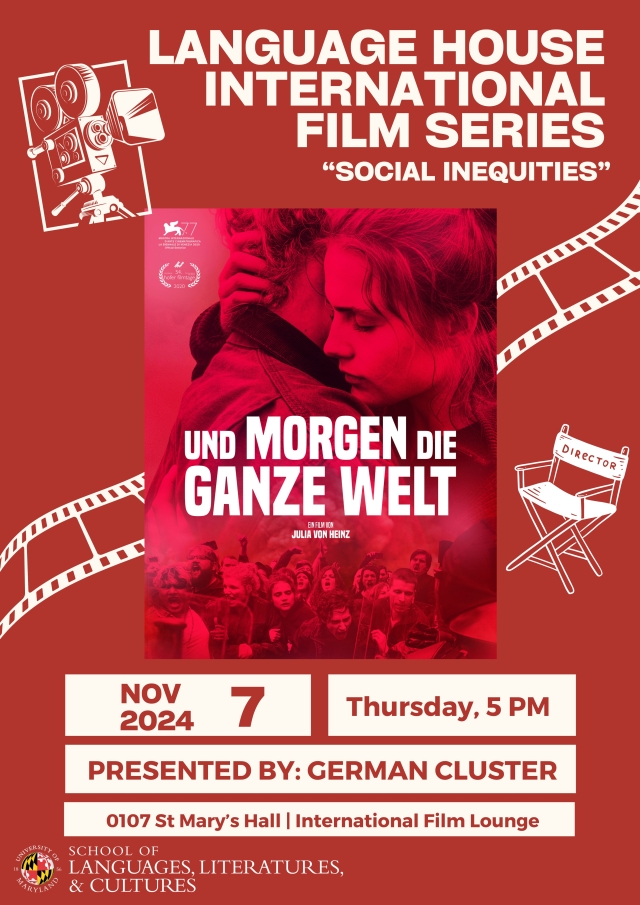 Language House International Film Series - "Und morgen die ganze Welt" Presented by the German Cluster