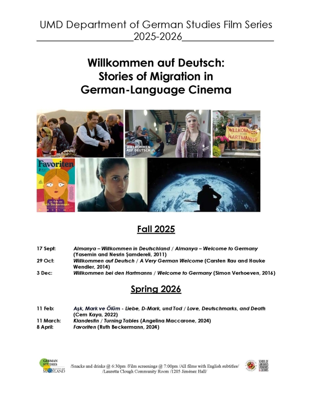 German Studies Department Film Series