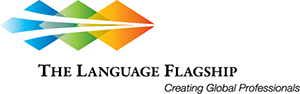 The Language Flagship Logo of Three colored squares connected