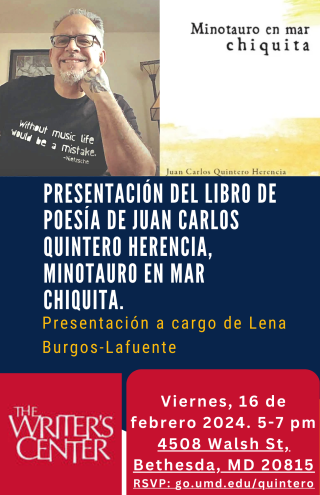 PRESENTACION DEL LIBRO DE POESIA DE JUAN CARLOS QUINTERO HERENCIA, MINOTAURO EN MAR CHIQUITA.