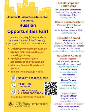 Russian opportunities fair 10am-12pm October 6